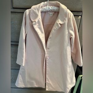 Pink velvet little girls jacket 3T